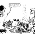 Through the night with a light from above.