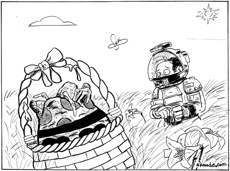 On Easter, no one can hear you scream