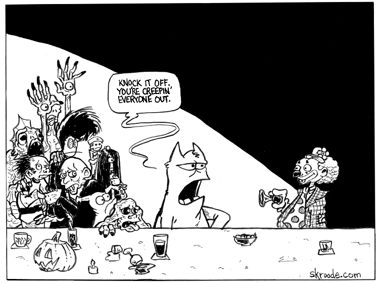 Creeps creeped out by a creepy creeping creeper