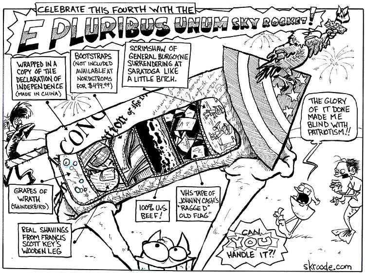 Caution: Emits showers of Liberty