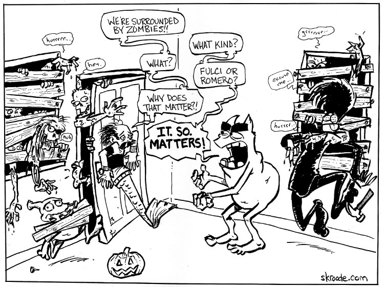 When Halloween is full, some type of undead will show up